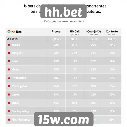 Desempenho de hh.bet em comparação com concorrentes